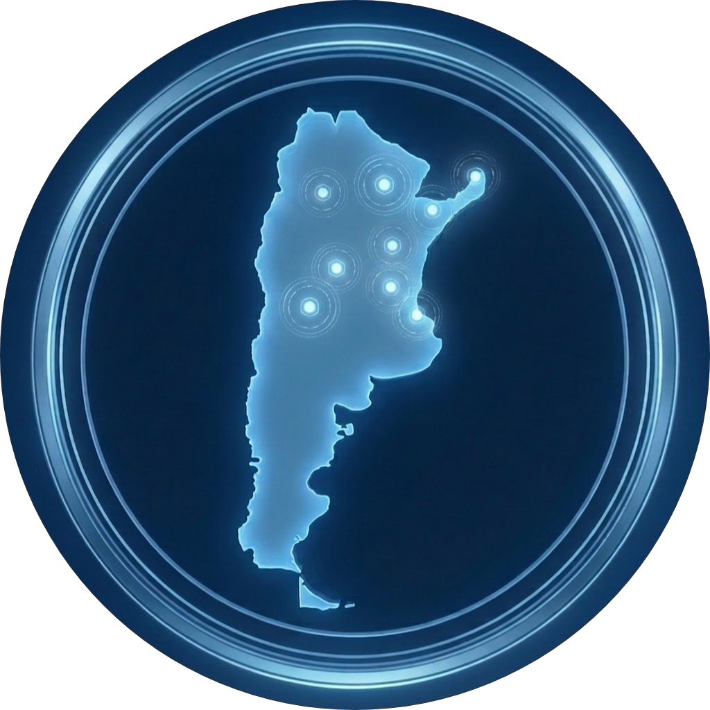 Mapa de Argentina con cobertura TRANSOUL